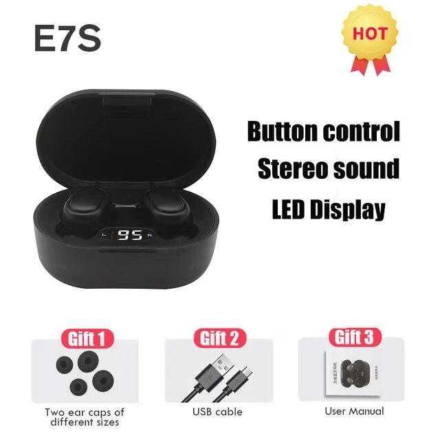 TWS Wireless Earphones HiFi Stereo 5.0 Bluetooth Earphones in-ear Handsfree Headset Earbuds With Charging Box For all Smartphone