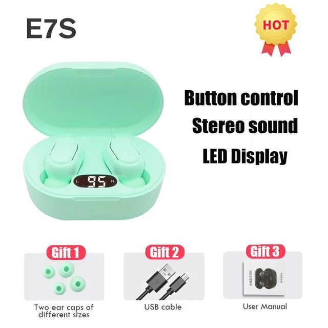 TWS Wireless Earphones HiFi Stereo 5.0 Bluetooth Earphones in-ear Handsfree Headset Earbuds With Charging Box For all Smartphone