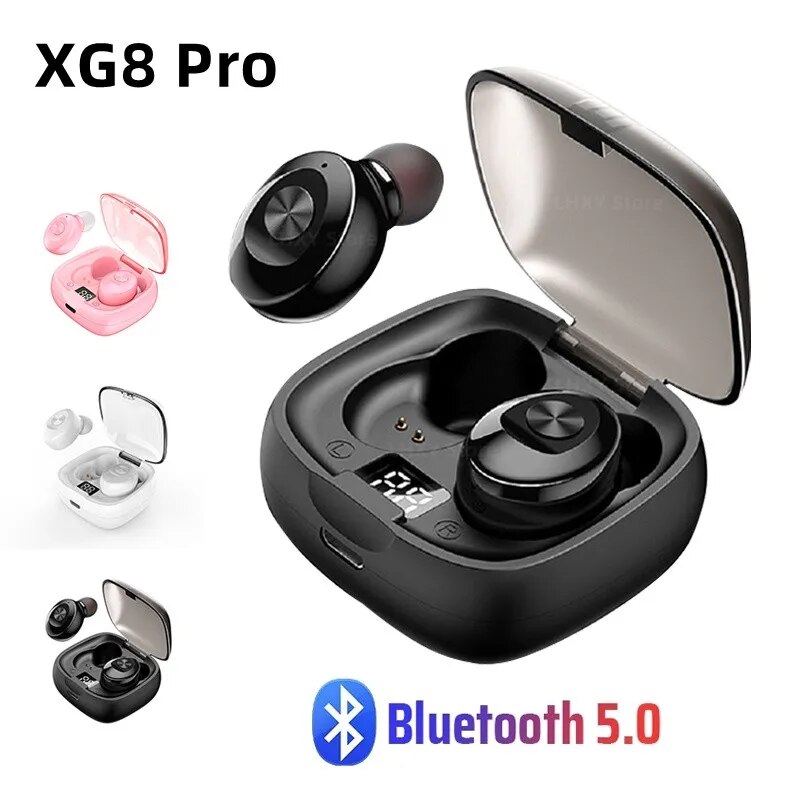 XG8 TWS Digital 5.2 Bluetooth Wireless Headset Sports Headset Touch Mini Wireless Bluetooth Headset Noise Reduction Earbuds